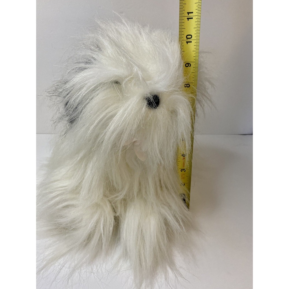 12" X'mas Sheep Dog 714 America Wego Fiesta Made in Korea Black & White See Pics - Picture 7 of 10